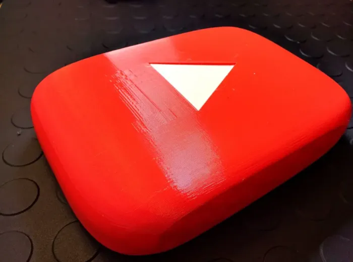 3D Printer Files | 3MF File | Giant YouTube Button - scaleable, prints ...