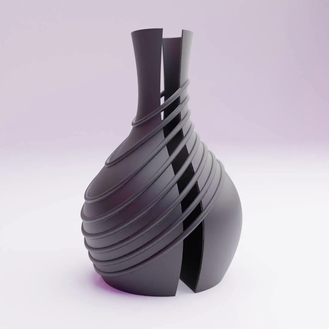 cool split in half decorative vase idea for home decor