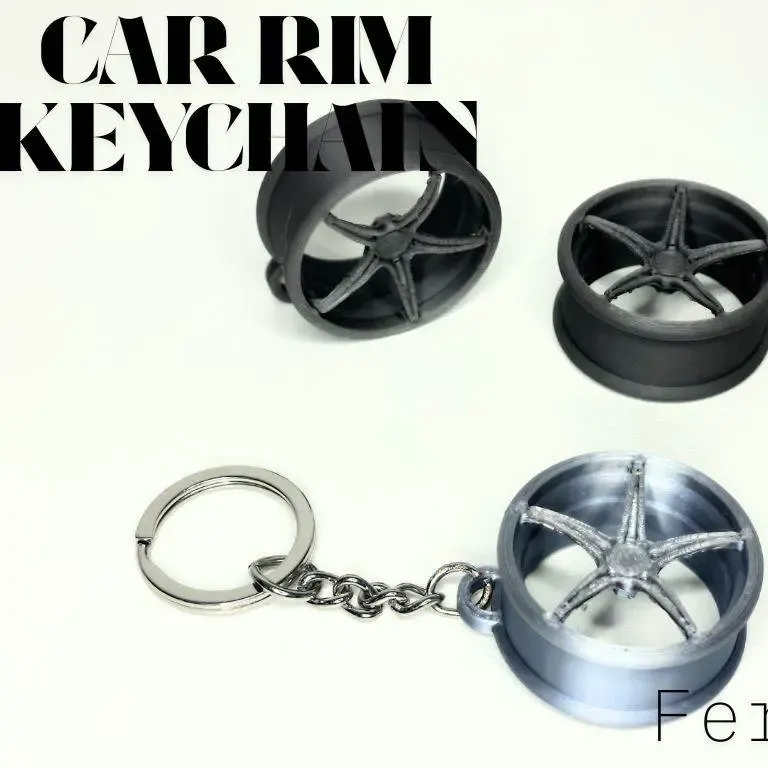 Car Rim Keychain - FERRARI