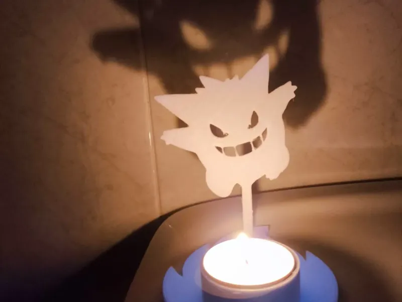 Gengar pokemon tealight holder shadow