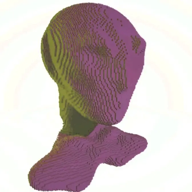 VOXEL FORM ALIEN 3D MODEL 2