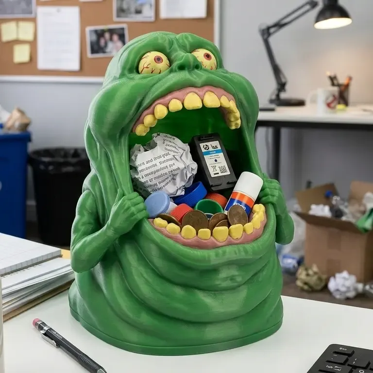 Cestino da scrivania Slimer di Ghostbusters