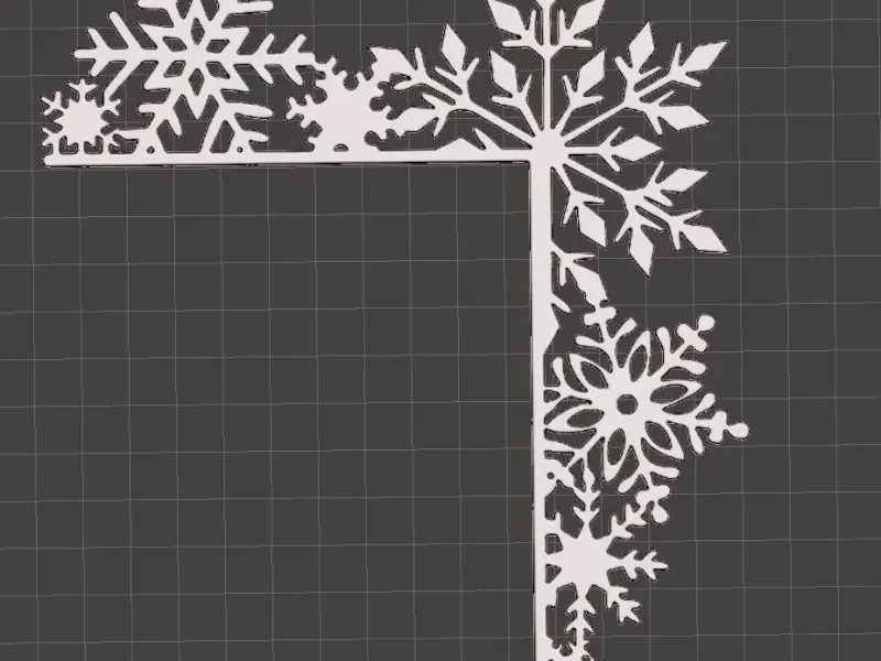 door frame snowflake