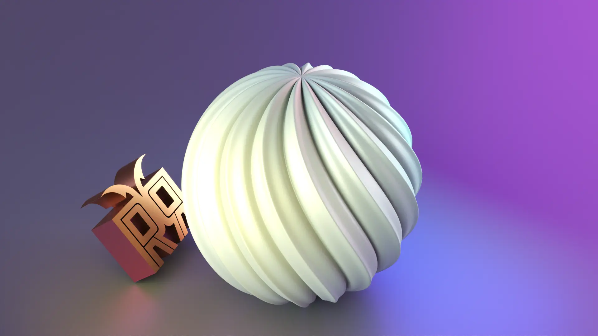Round Welle candle mold sphere