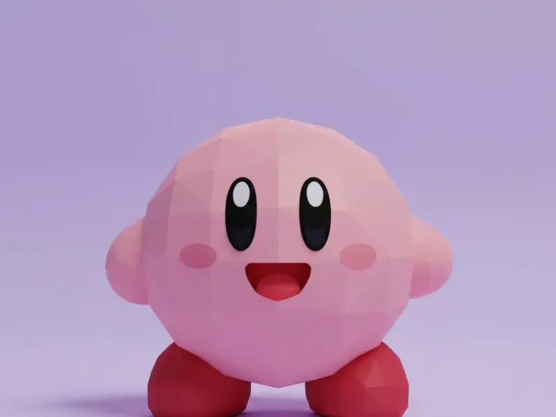 Kirby Low Poly