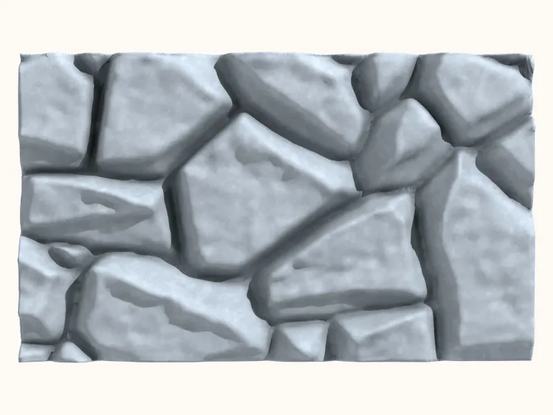 Rugged Stone Ridge for 3D Printing
