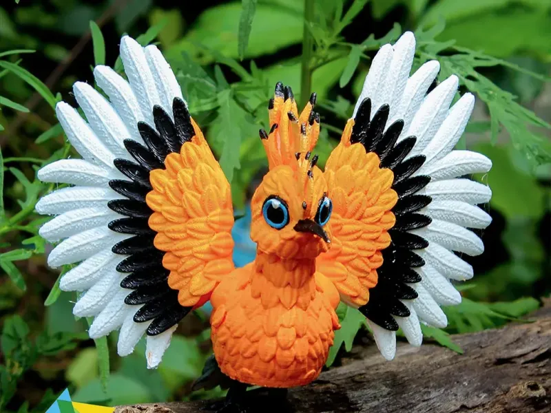 Print in place Flexy Hoopoes
