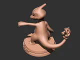 Pokemon - charmeleon 3D print model-5