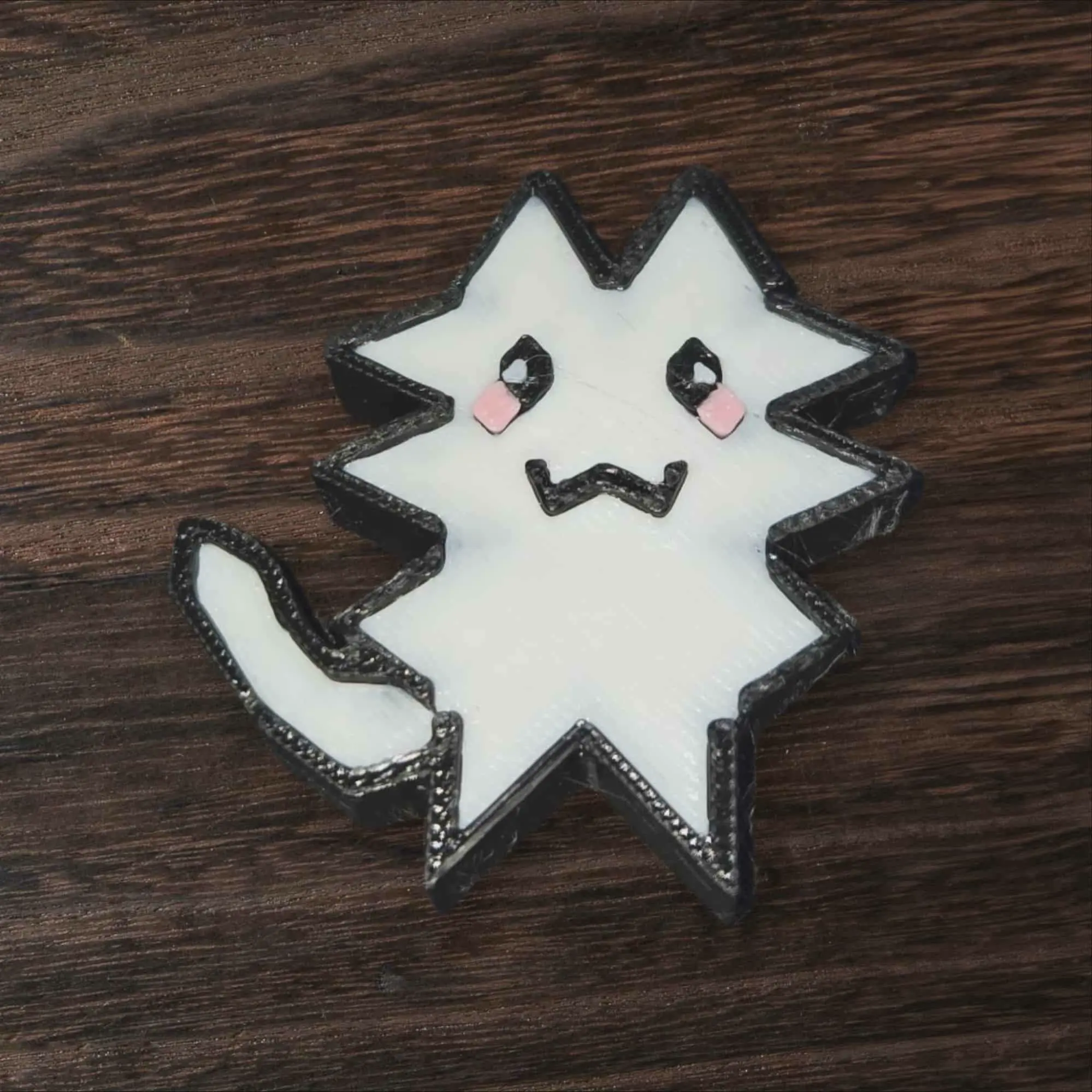 Kid designed! Zig Zag Pixel Kitty Cat - Multi-colored