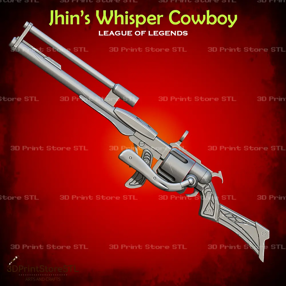 High Noon Whisper Cowboy Cosplay League of Legends - STL