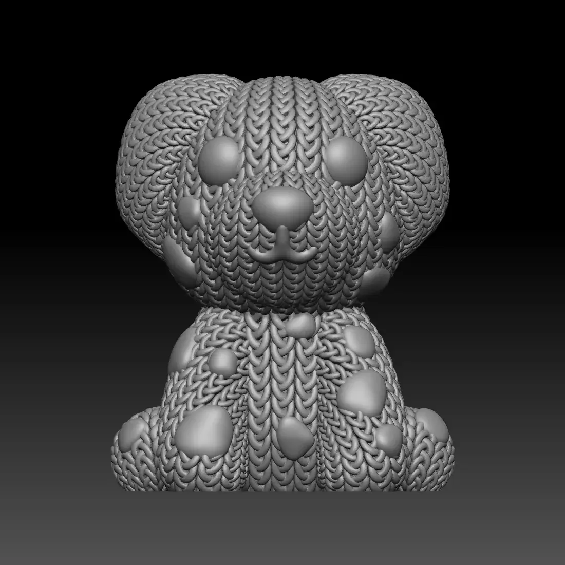 Knitted Dalmatian