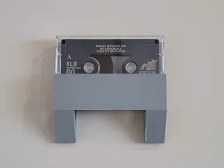 cassette tape wall mount / holder ( with supports )