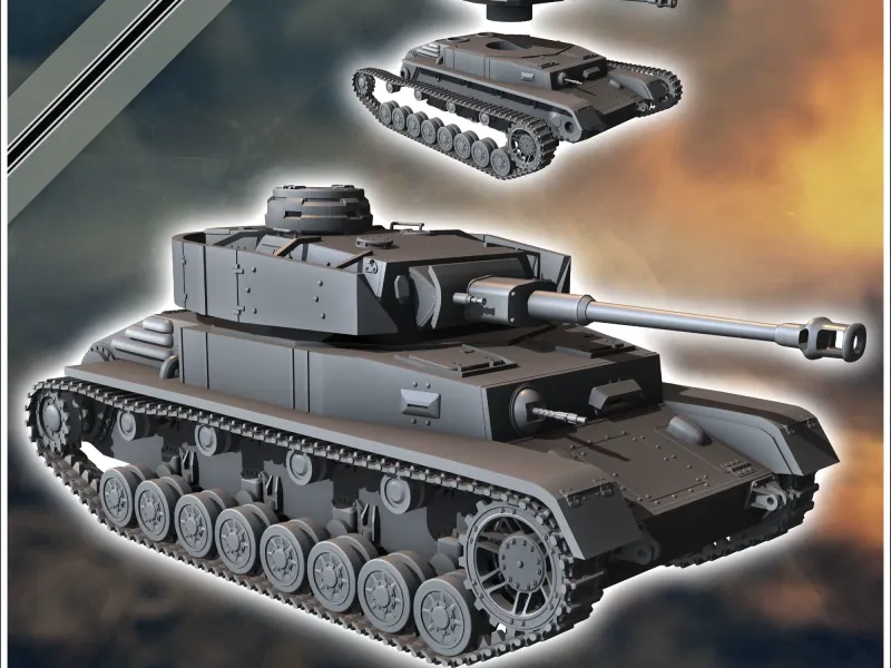 Panzer IV Ausf. G with hydrostatic transmission - miniatures