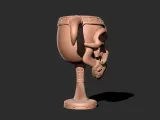 Skull mug 3D print model-4