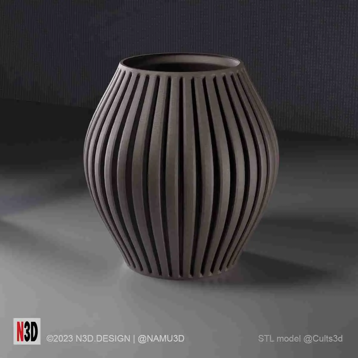 Vase 1002 - Striped vase