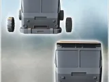 Modern city bus with four wheels and double side doors (4) --2