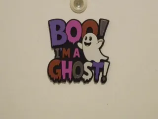 Boo! I'm a Ghost – Lustige Halloween Türdeko