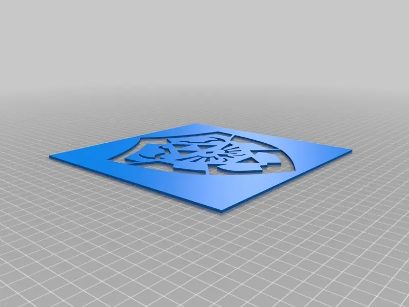 Hyrule-Schild-Schablone