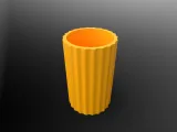 Ribbed vase-1