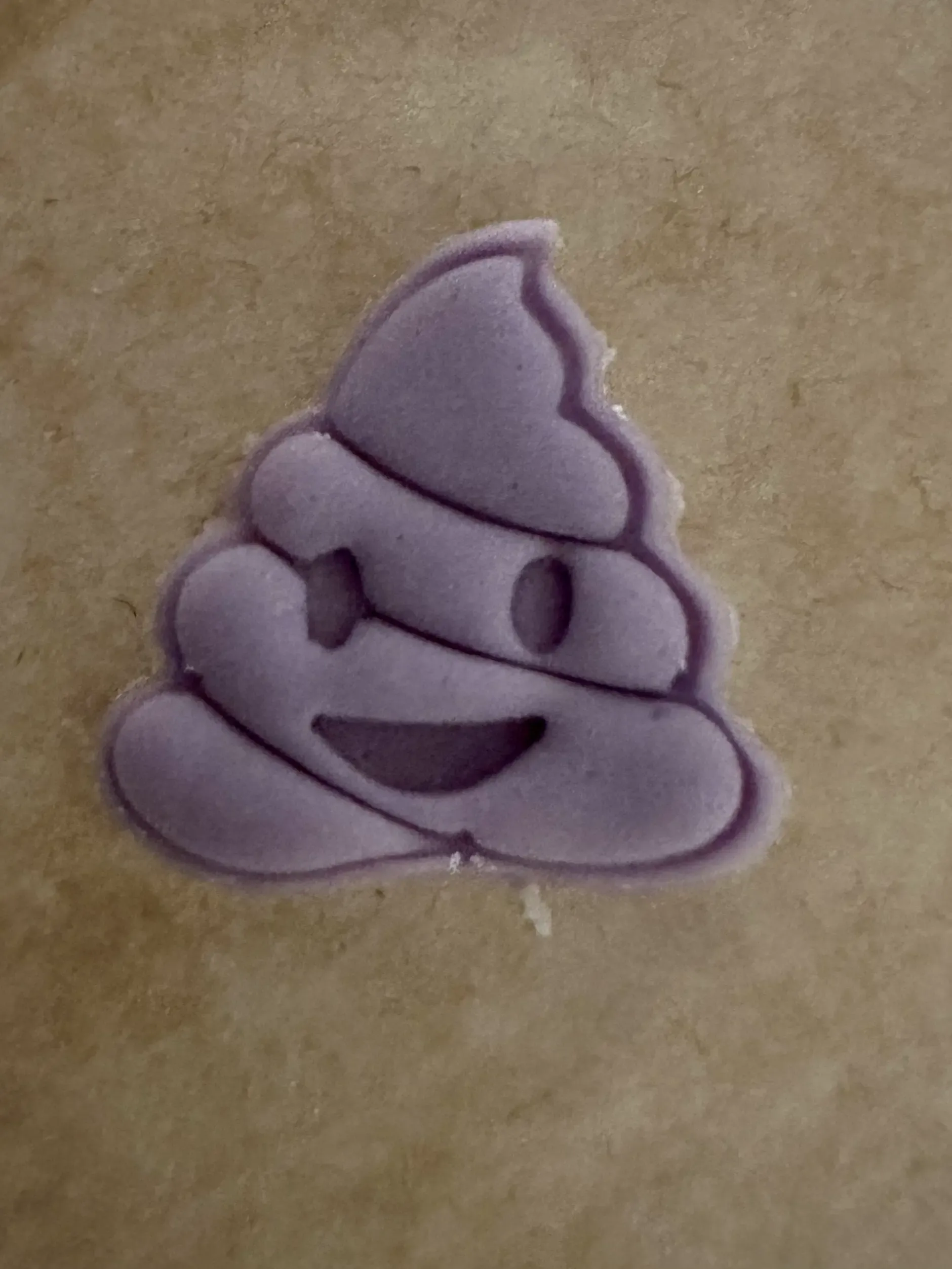 Smiling Poo cookie/sugar paste cutter