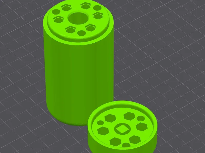 Box for spare nozzles for Creality