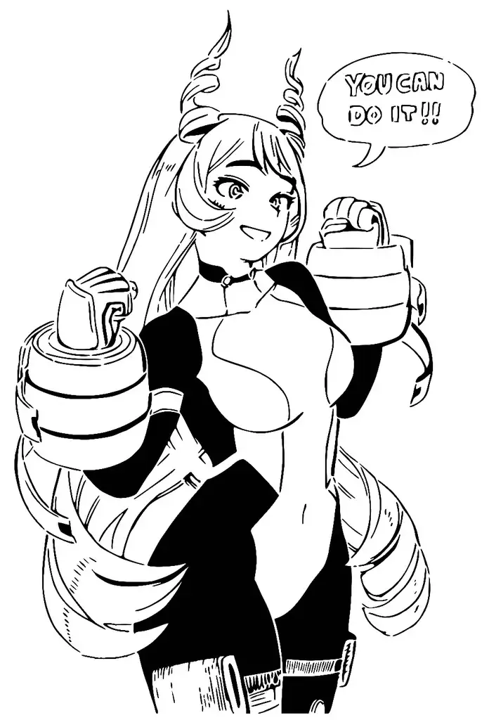 Nejire Hado stencil