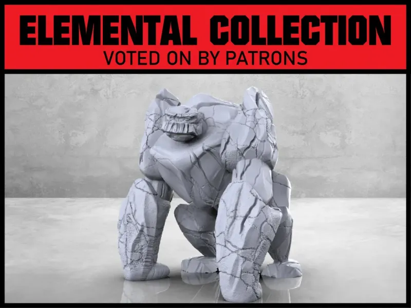 Gran Elemental de Tierra - Miniatura de Mesa
