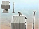 Futuristic command post with antenna and lamp post (24)-2