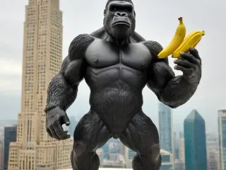 GORILLA KING KONG BANANA EMPIRE STATE