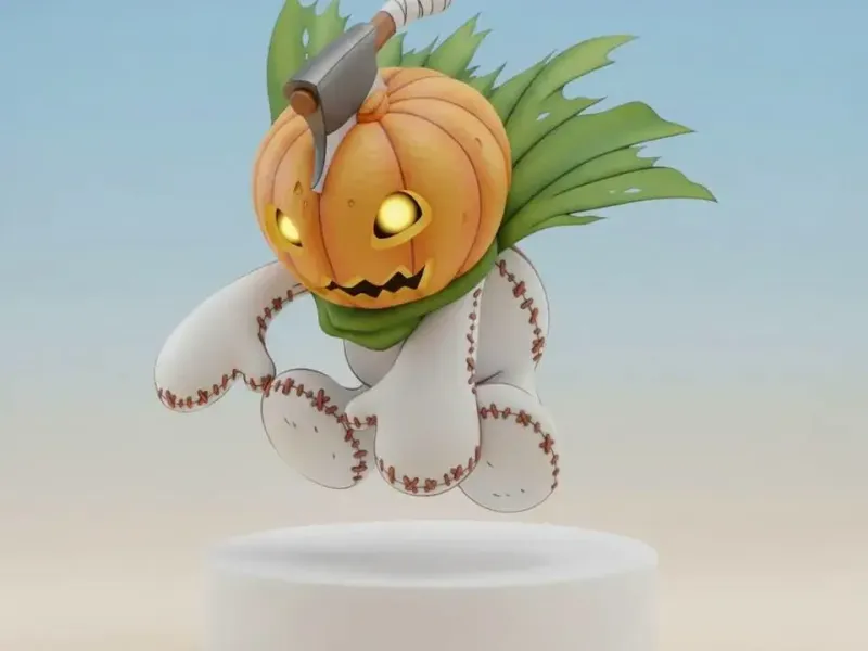 Pumpmon Digimon Creature Model