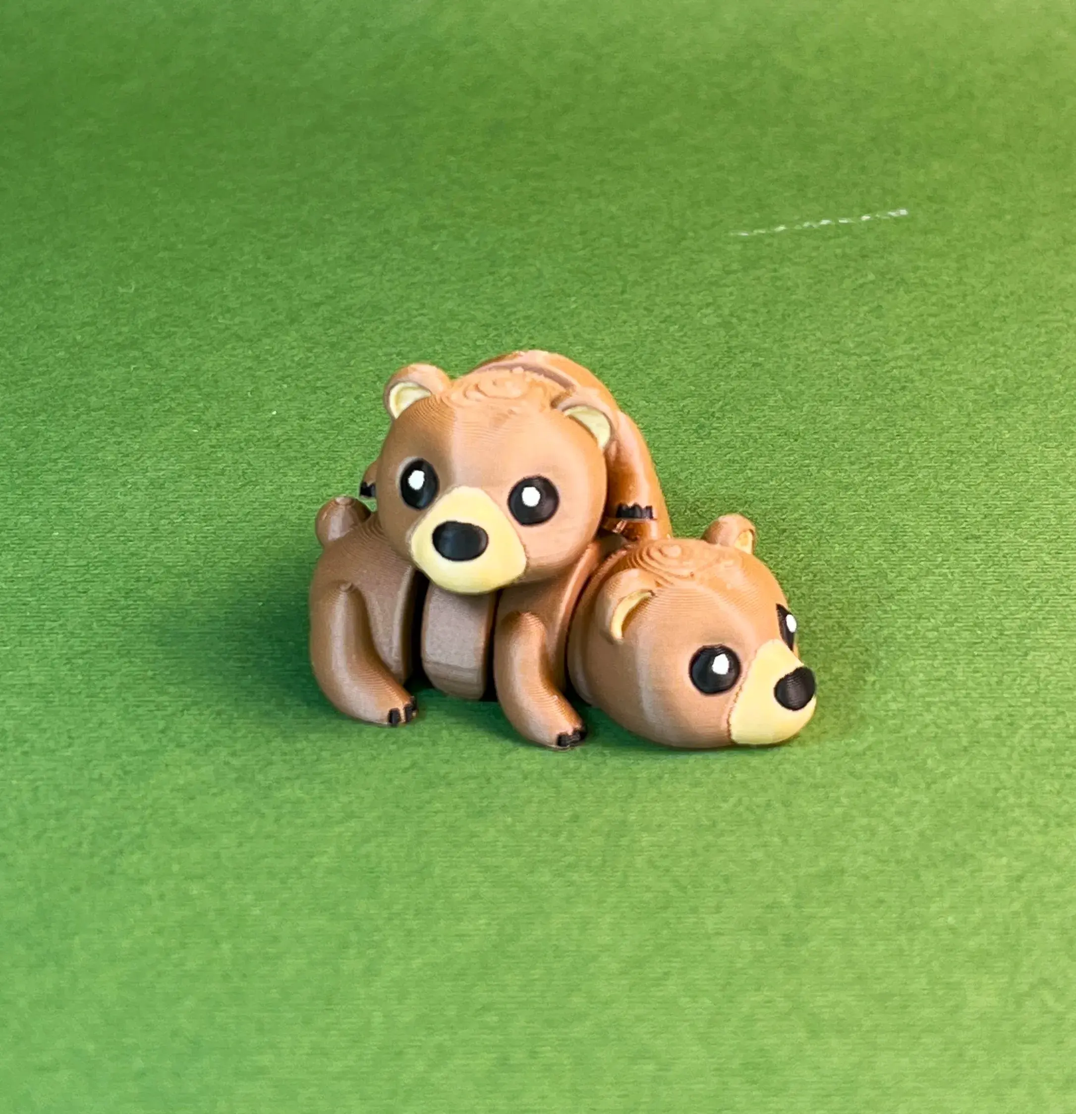 Cute Flexi Bear Grizzly (Toy, Keychain & Magnet)
