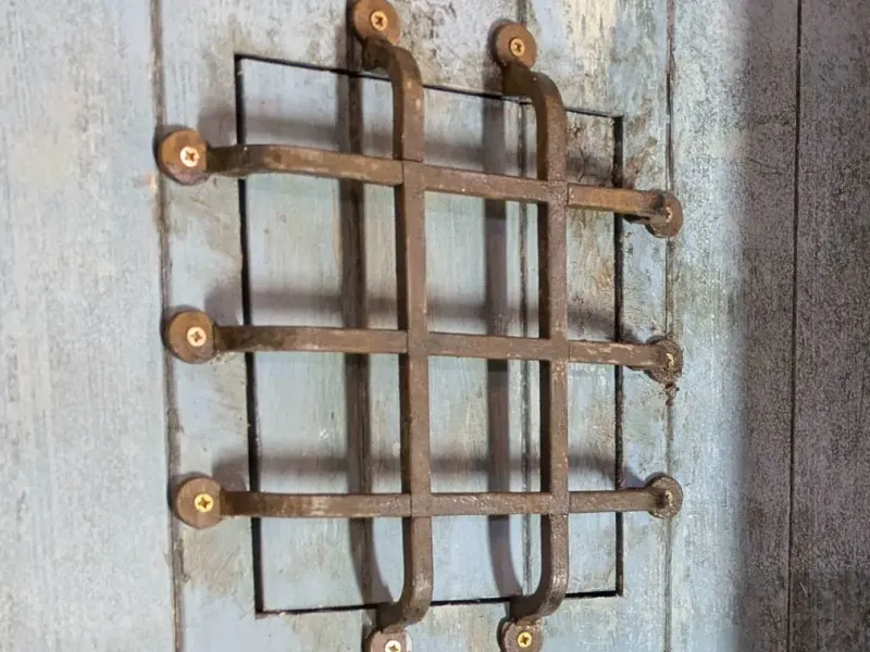 Mock Metal Grid Kit - Vintage Window Hatch - Prison Door
