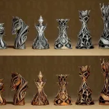 Stylized Chess Set