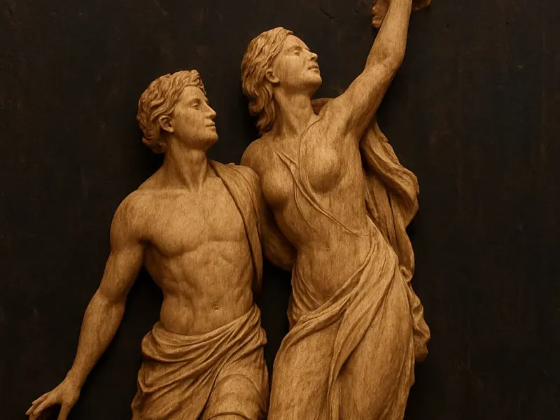 Bernini Daphne and Apollo statuette