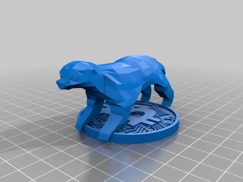 Low Poly Honingdas voor Dubbele Extrusie