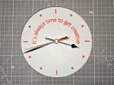 Wanduhr "Es ist immer Zeit, kreativ zu werden"-0