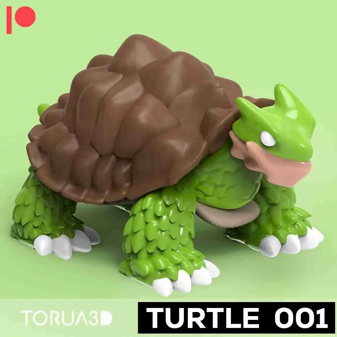 Articulated Turtle for 3d printing STL file