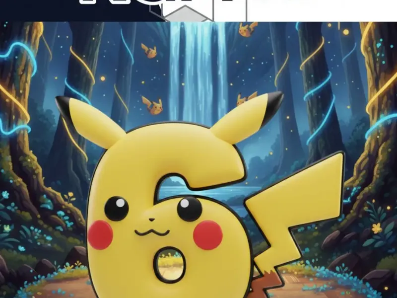 Number 6 -Pikachu Inspired 3D Number Collection