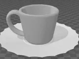 Simple coffee cup plate-0