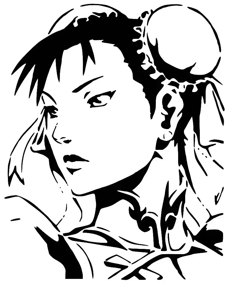 SF Chun-Li stencil 2