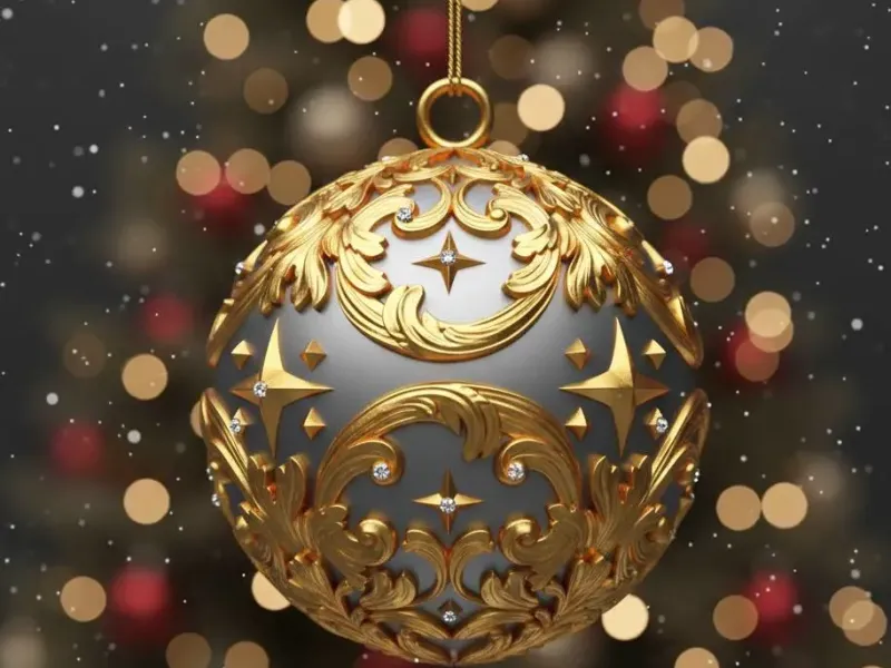 Christmas bauble/bola navideña 20