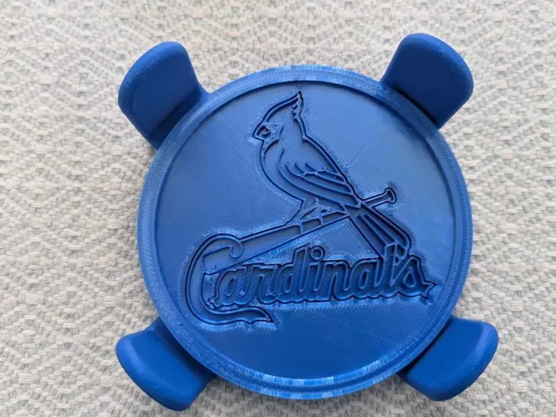 St Louis Cardinals Coaster Set w/Holder (holds 6)