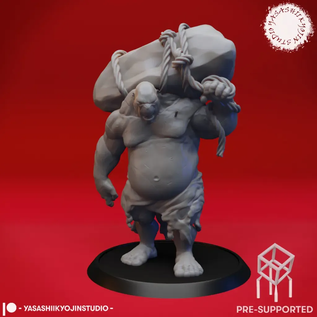 Ogre - Tabletop Miniature (Pre-Supported STL)