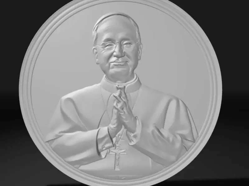 POPE LEO XIV - COIN IN HIGH RELIEF