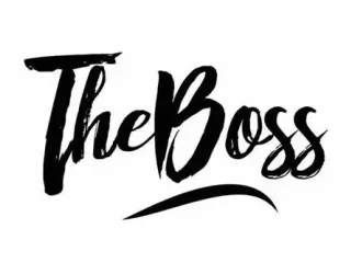 The Boss nameplate
