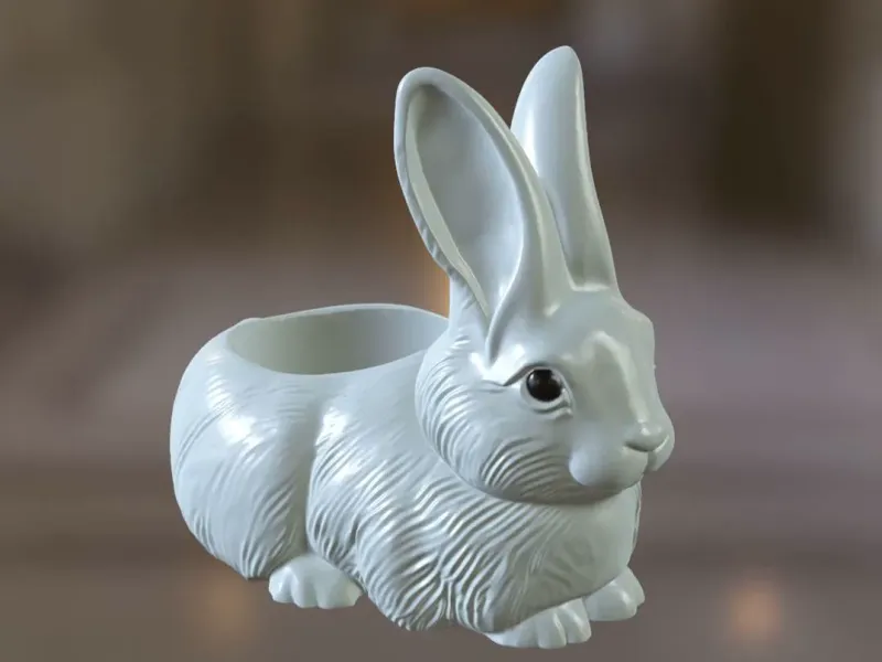 Shy Rabbit Planter - Rabbit Planter Collection