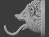 Hedgehog Head Wall Hanger Coat and Key Holder Hook-2