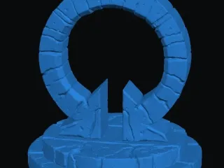 God of war logo stand