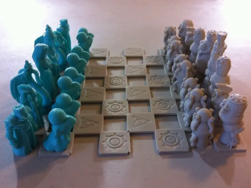 Set de șah Robots Versus Wizards