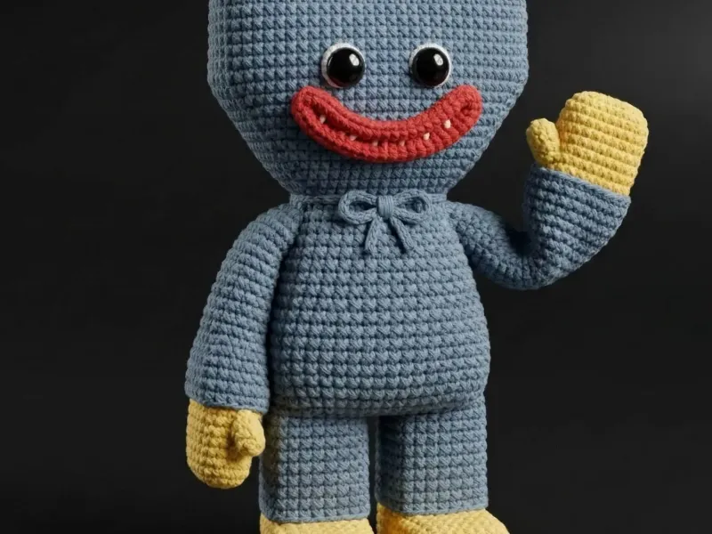 Huggy Wuggy Crochet Style STL – Poppy Playtime Amigurumi Ins